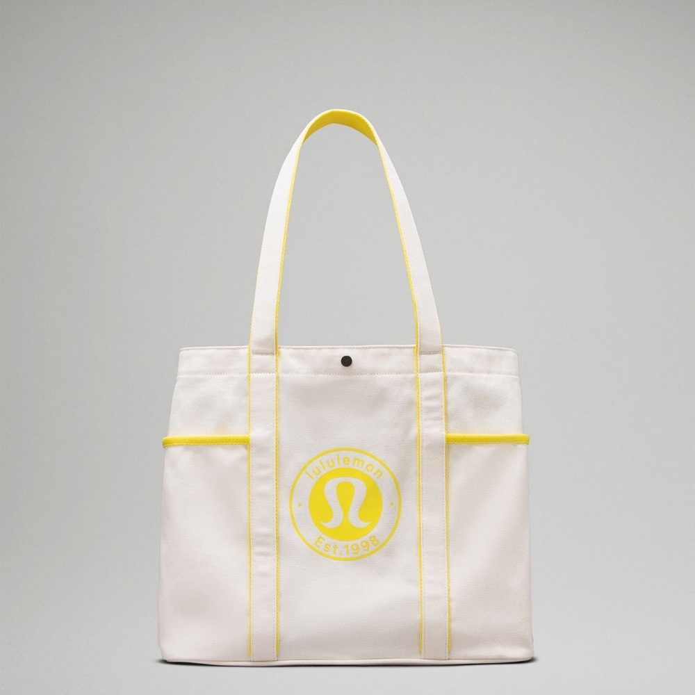 🆕 LULULEMON Daily Multi-Pocket Canvas Tote 20L * Logo- NWT